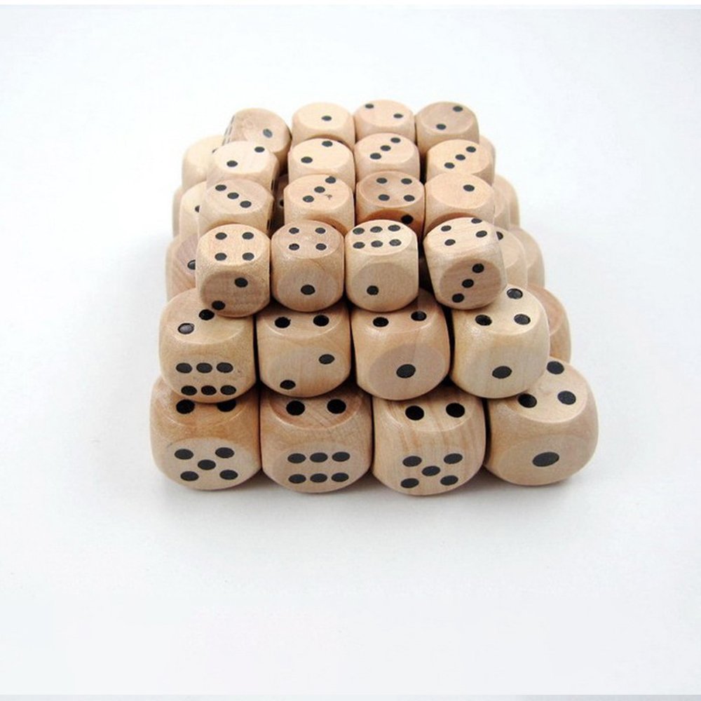 Wooden Dice Custom Dice D6 Rounded Corners Dice Game