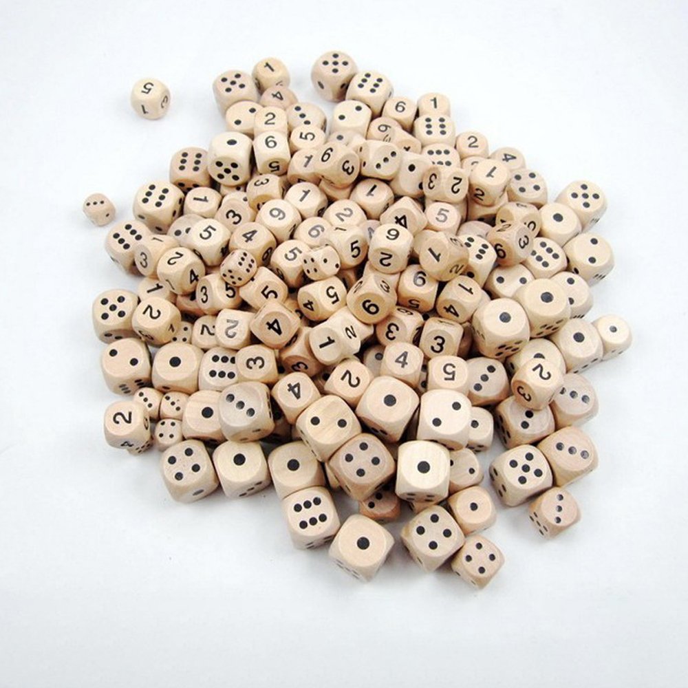 Wooden Dice Custom Dice D6 Rounded Corners Dice Game