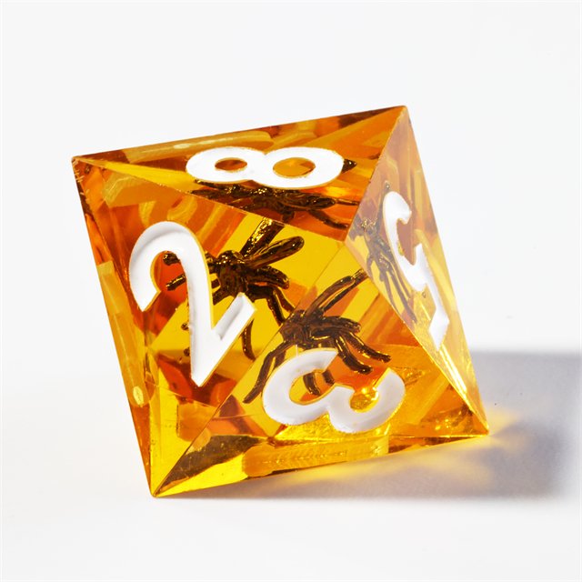 Mini Liquid Core Polyhedron Resin D&D Dice Set Sharp Edge DND Dungeons & Dragons Board Game Dice handmade DND Dice Set