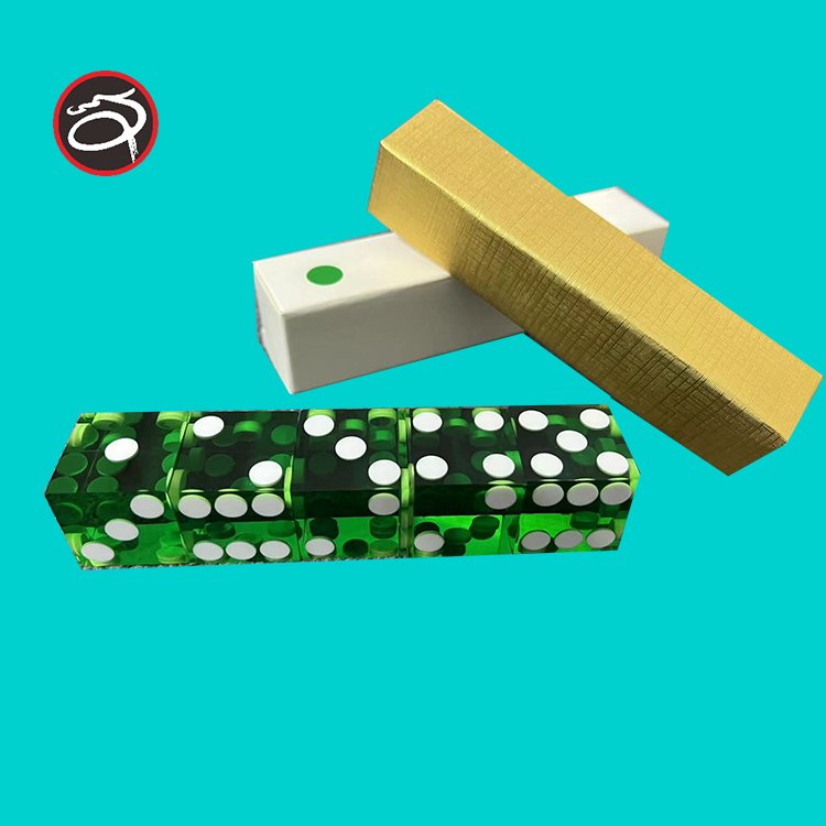 Luxury 19mm acrylic right angle 6-side casino dice for crap game casino dice