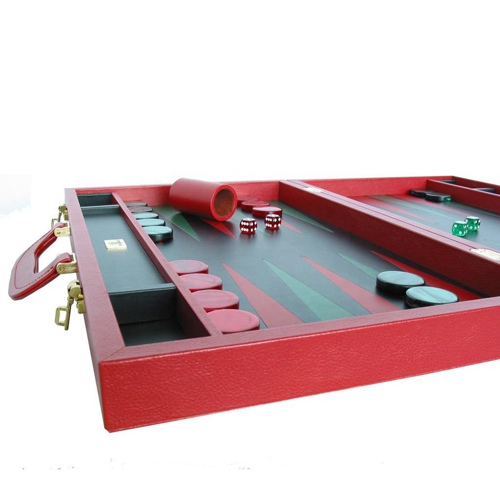 China factory manufacturing 23" custom luxury board game large backgammon set for Christmas gifts