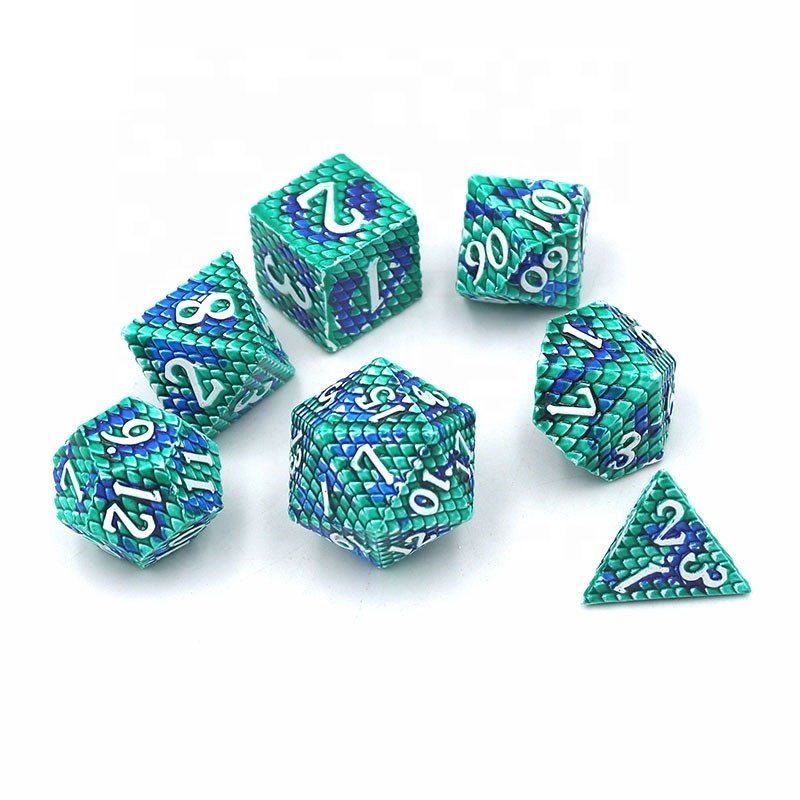 Cloud Dragon metal dice Role-Playing Board Games metal dice set Dragon Scale Metal dnd dice