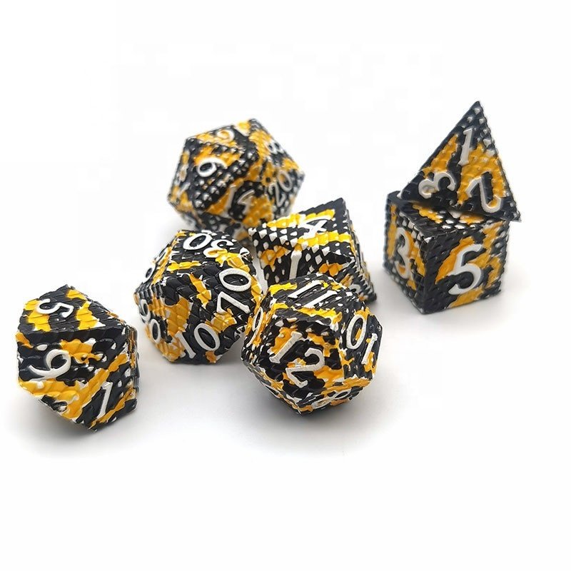 Cloud Dragon metal dice Role-Playing Board Games metal dice set Dragon Scale Metal dnd dice
