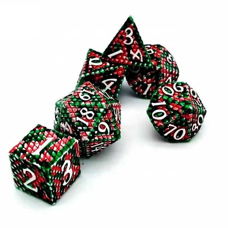 Cloud Dragon metal dice Role-Playing Board Games metal dice set Dragon Scale Metal dnd dice