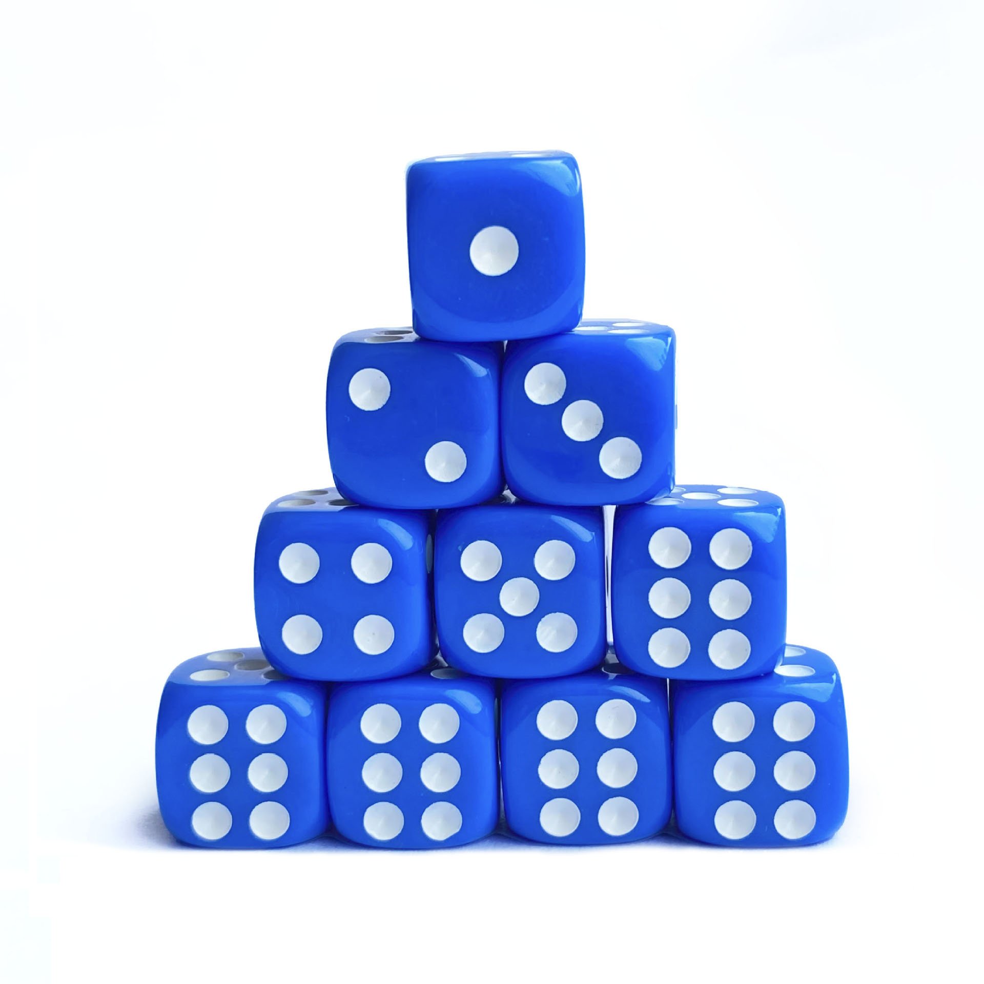 Durable Square corners Factory plastic D6 rpg game bulk dice for Math Learning