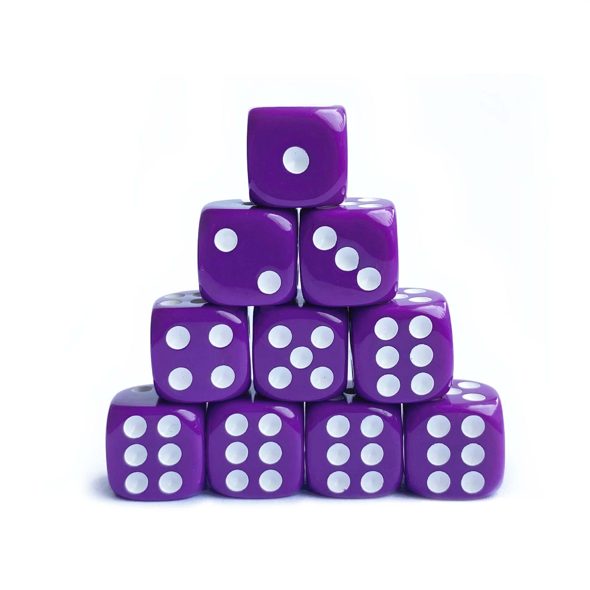 Durable Square corners Factory plastic D6 rpg game bulk dice for Math Learning