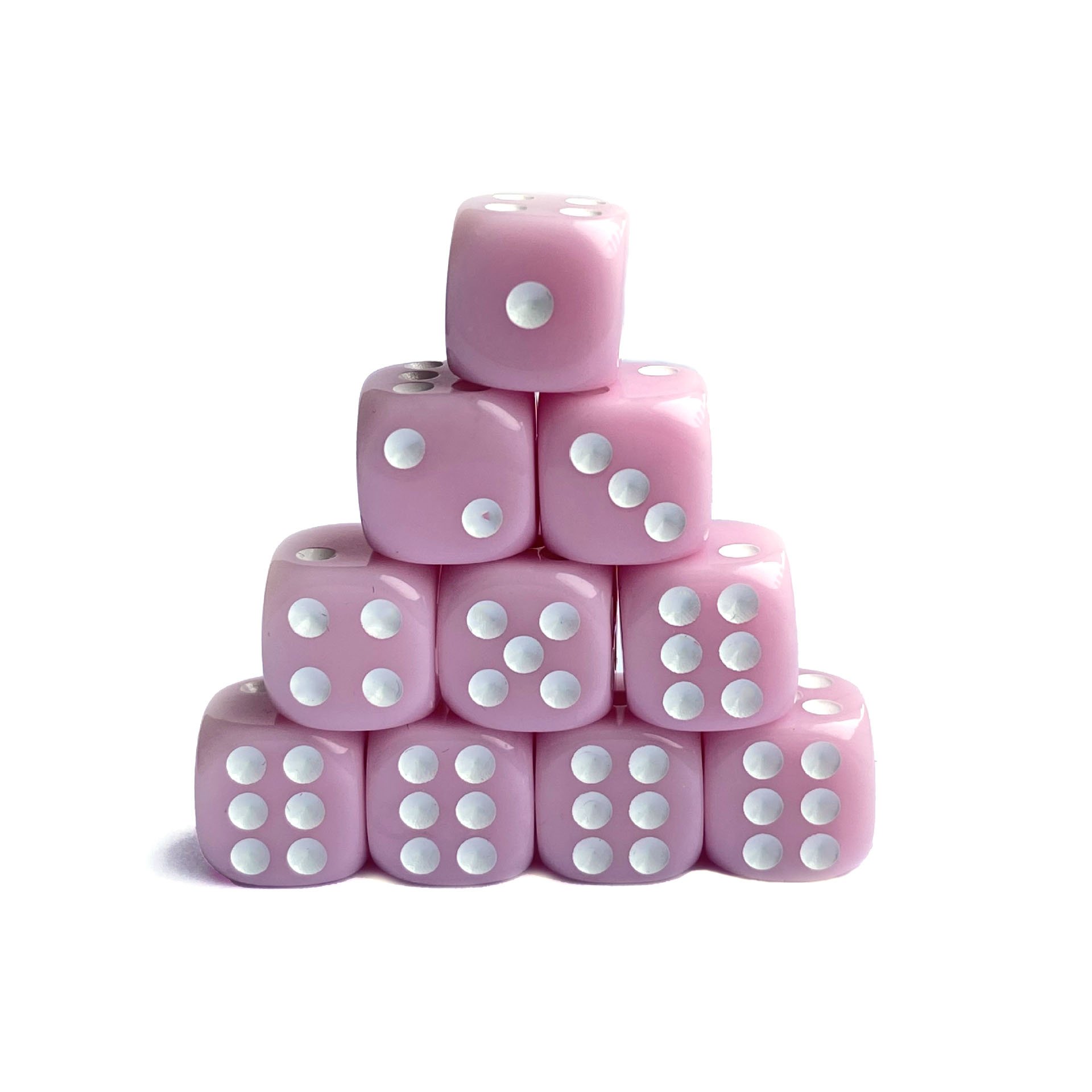 Durable Square corners Factory plastic D6 rpg game bulk dice for Math Learning