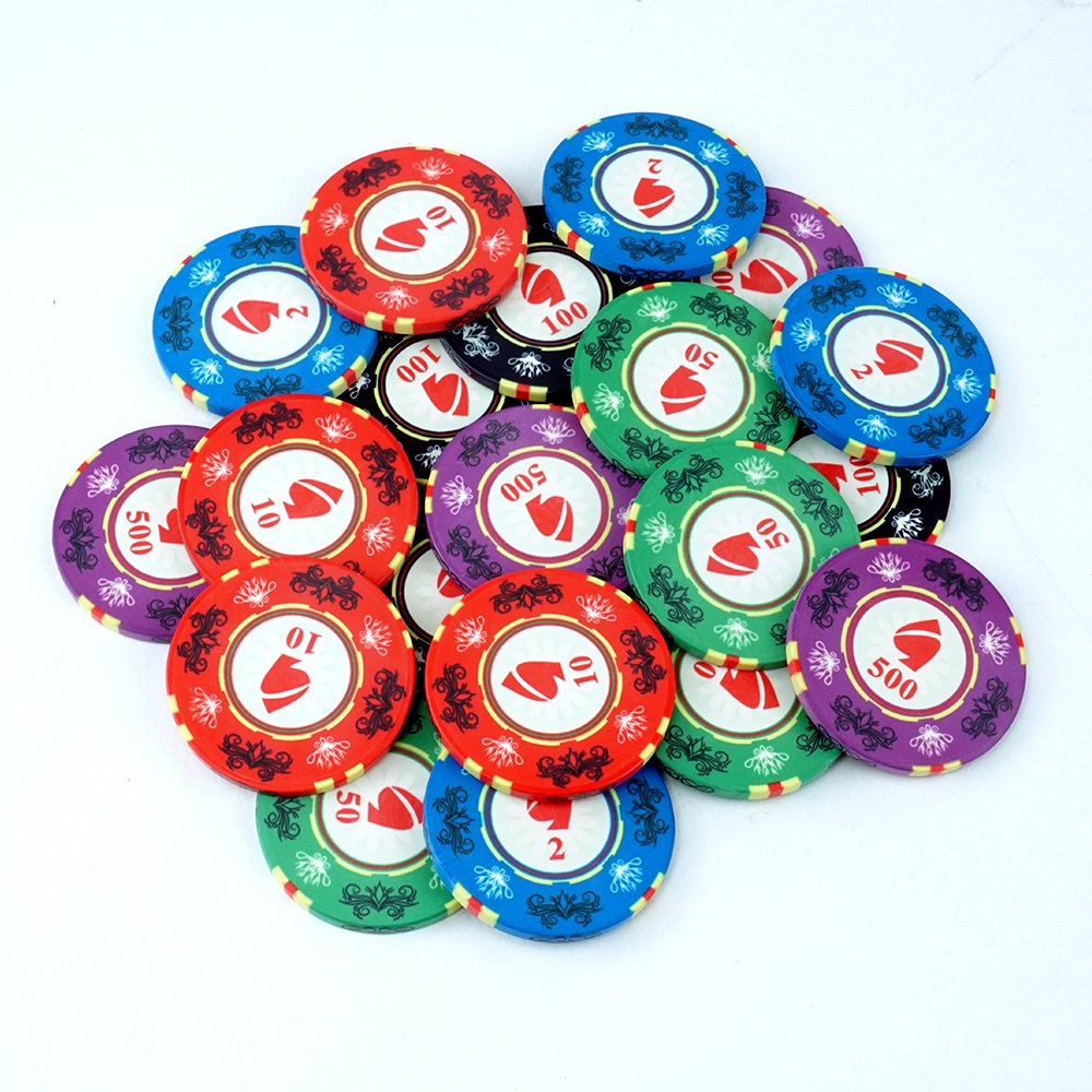 Ceramic Poker Chips Set 39mm 10g custom Euro Value From Poker Chips Wholesale Casino Poker game tokens