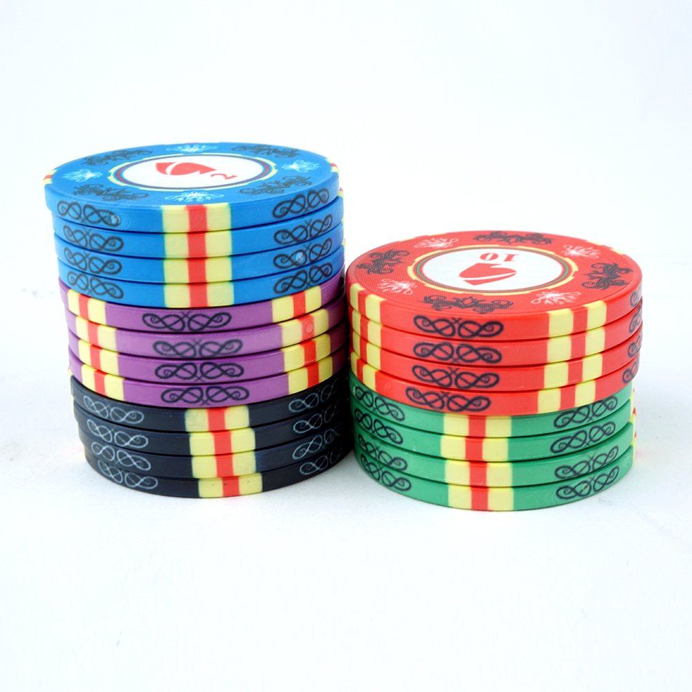 Ceramic Poker Chips Set 39mm 10g custom Euro Value From Poker Chips Wholesale Casino Poker game tokens