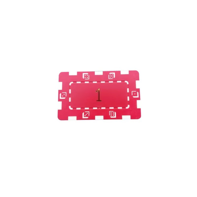 Customized Personalized High-End Rectangular Solid Colored Durable Poker Chips For Casino