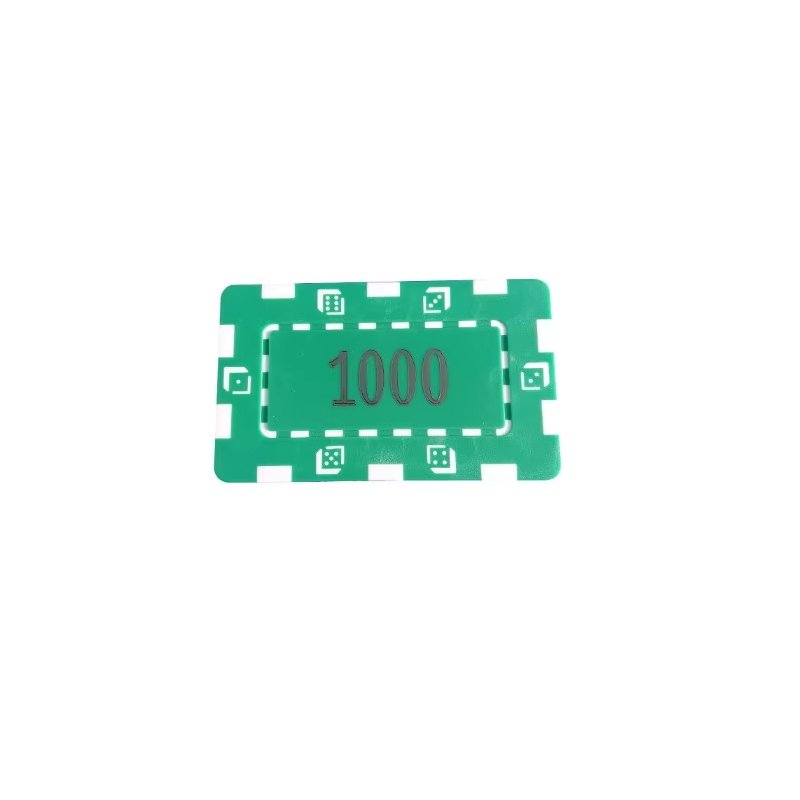 Customized Personalized High-End Rectangular Solid Colored Durable Poker Chips For Casino