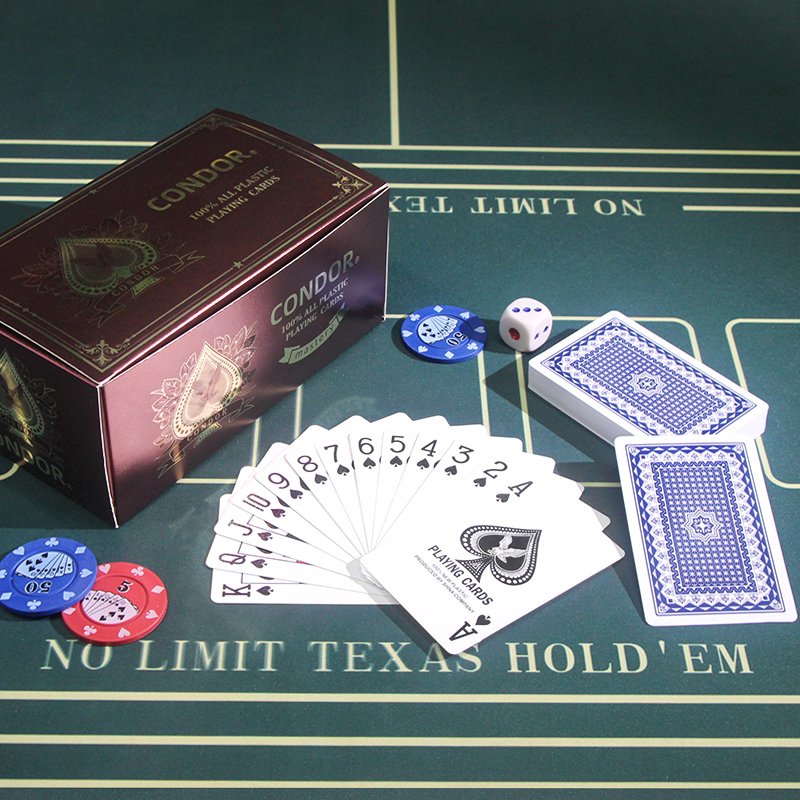 Minimum Order Quantity Custom Logo Professional Production Durable Recyclable Waterproof Poker Cards Plastic Playing Card