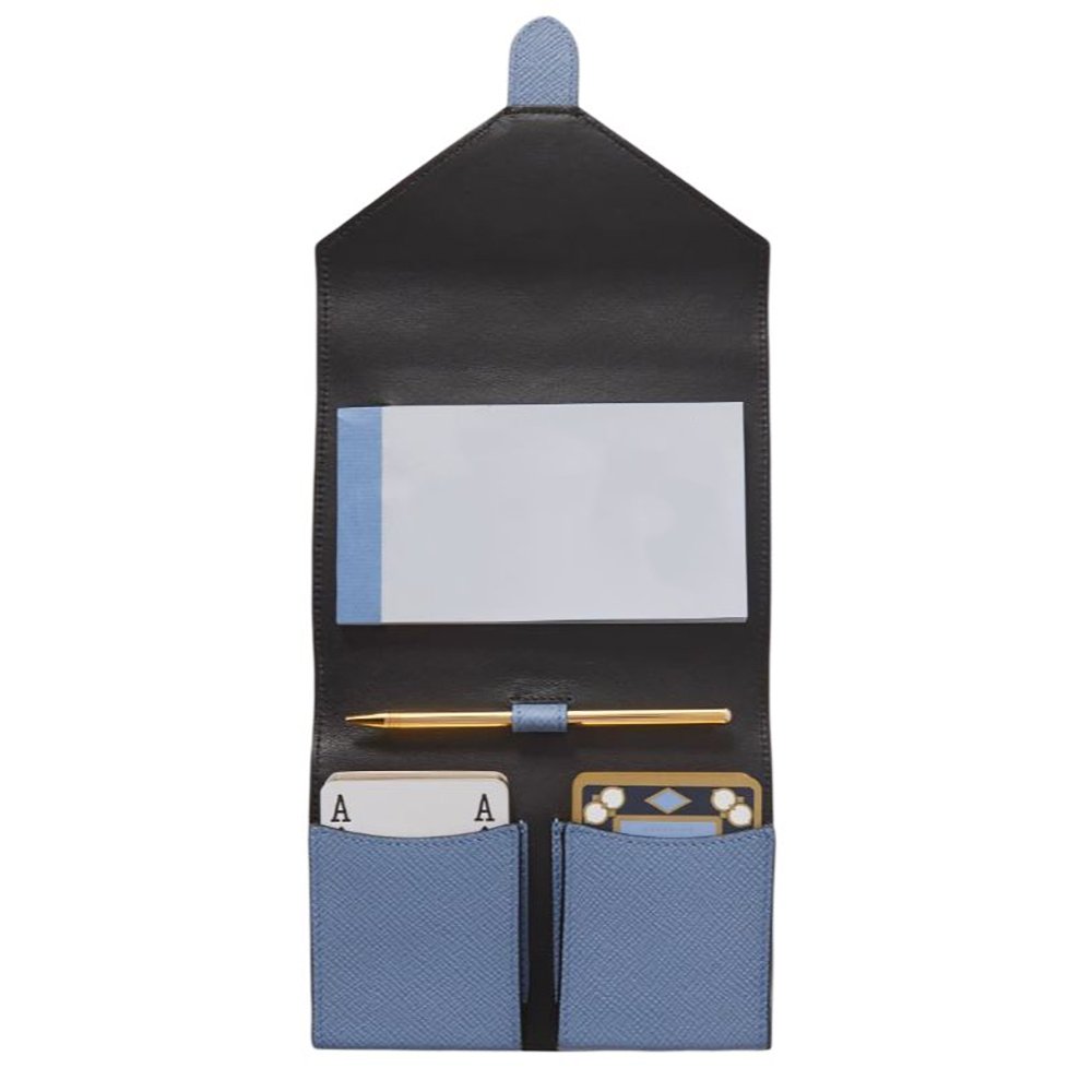 Custom Poker Cards Leather Storage Boxes Playing Cards Poker Game Set With Pen Poker Case