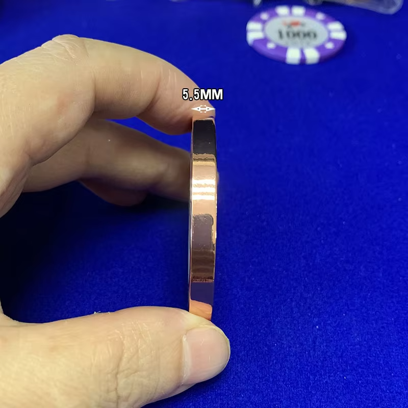 Wholesale Texas Hold'Em Poker Chips 50mm*5mm Metal Zinc Alloy Poker Chips Set Dealer Poker Chips