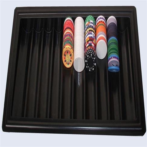 Plastic Poker Chips Tray 350 pcs Casino Table Chip Tray Dealer Tray