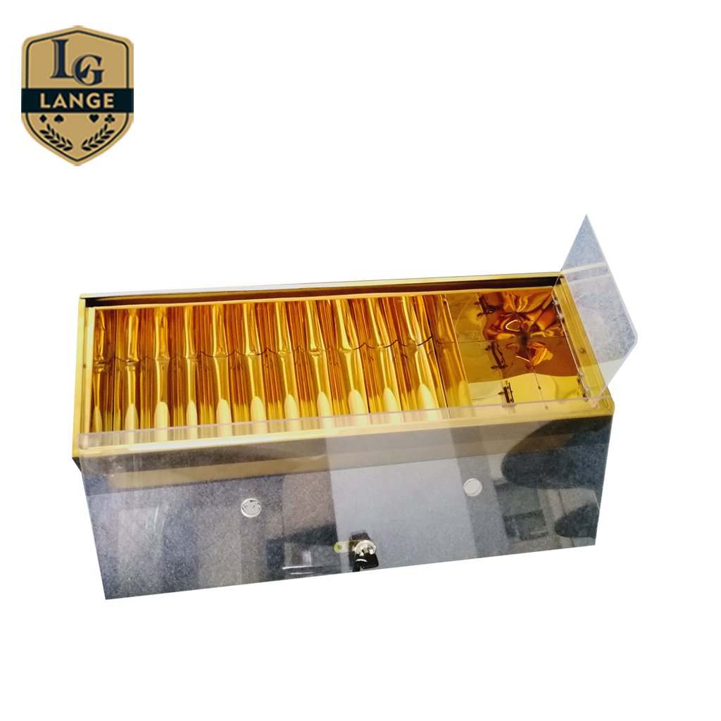 9/10/12/14/15 Rows Casino Custom Poker Chips Tray With Two Locks