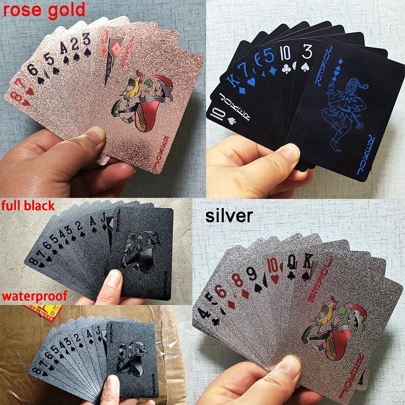 Customized 52 Poker Cards, 2 Jokers, Card Cutter Sports & Entertainment Indoor Board Games Shrink Wrapped Box Package Chip decks