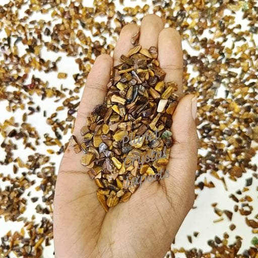 Natural Tiger Eye Gemstone Chips wholesale Tiger Eye Chips For Healing And Decoration Wholesale Crystal Gemstone Chips