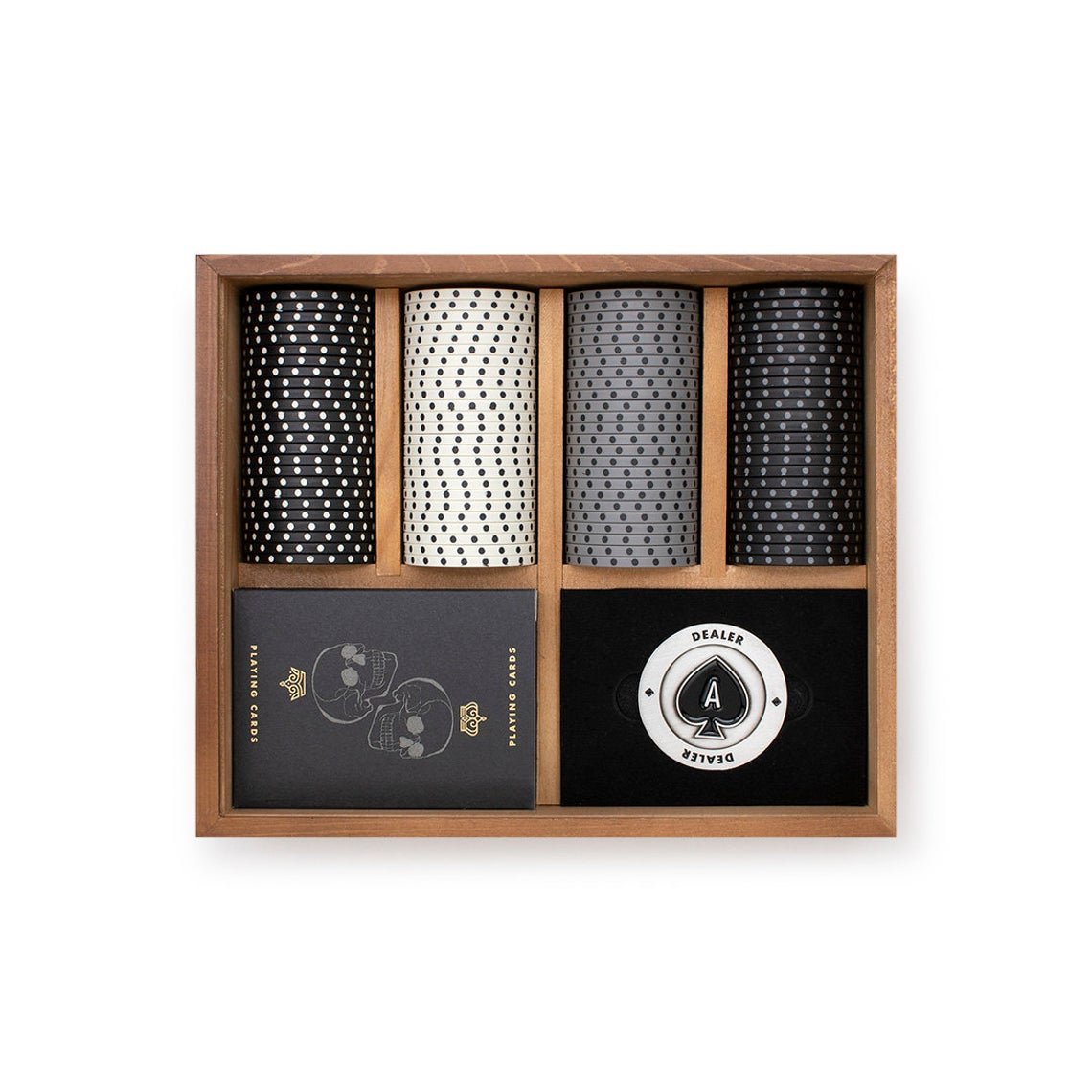 Wood Luxury Personalized Poker Set Box Poker Lover Gifts Clay Poker Chips in Wood Packing Box