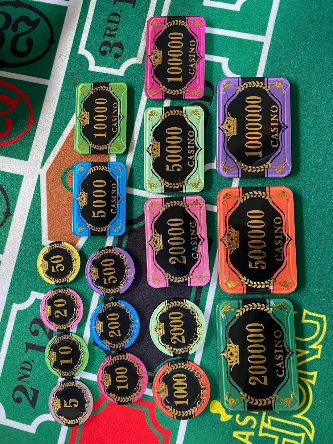 acrylic poker chip with RFID