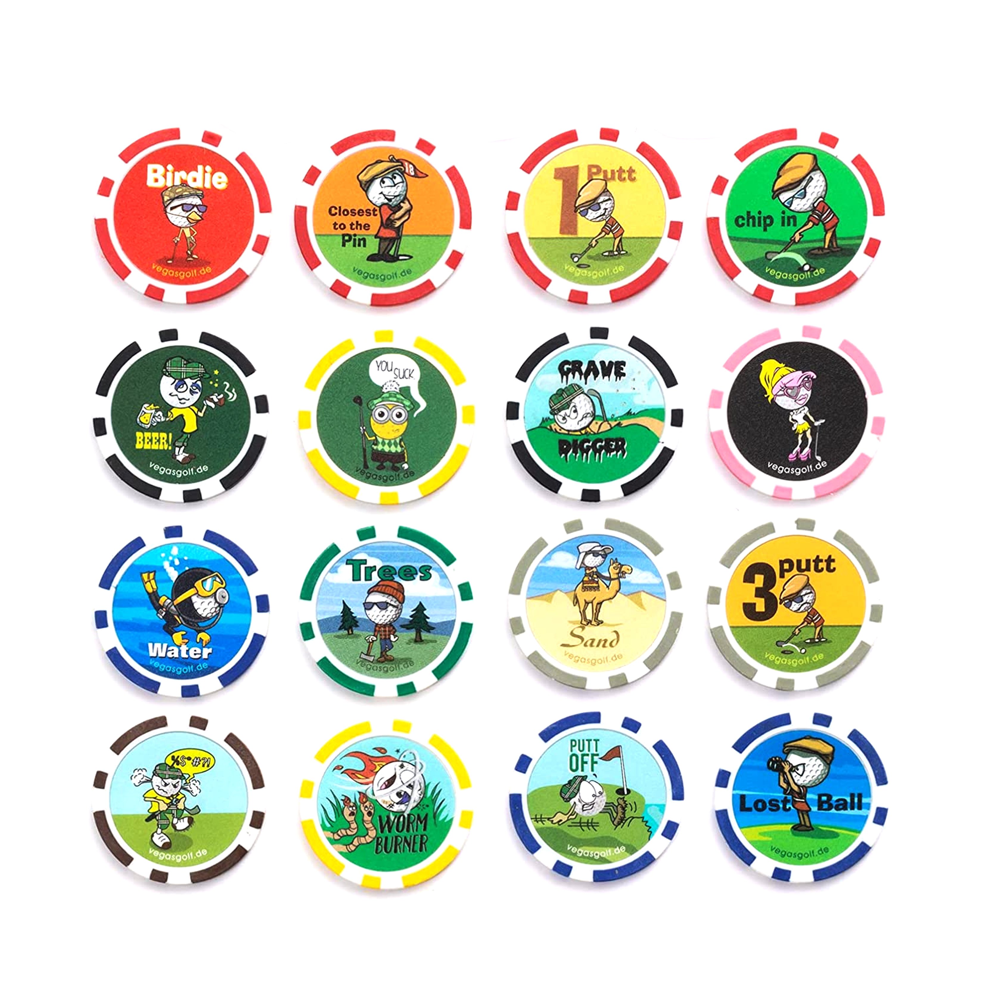 Wholesale hot sale golf poker chips custom logo high quality cheap poker chips golf