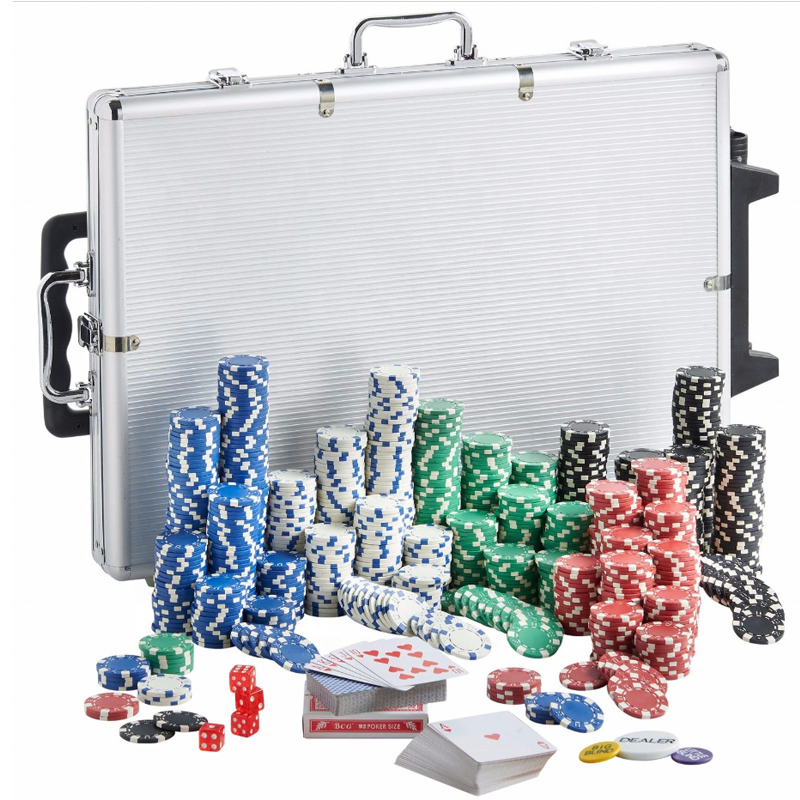 popular Pro sleek aluminum poker chip case