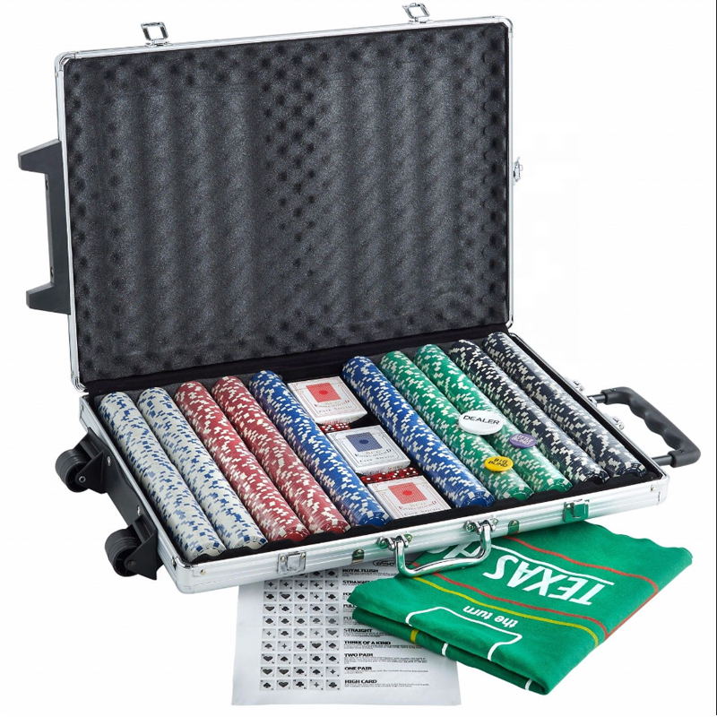popular Pro sleek aluminum poker chip case