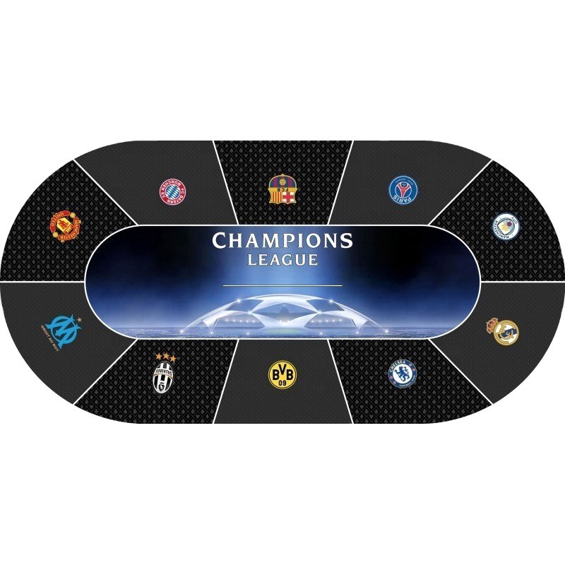 Wholesale Customized Design Rubber Poker Table Mat Oval Texas Poker Pad Mat