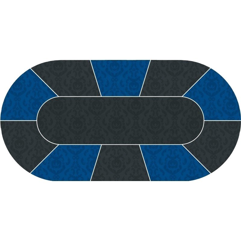 Wholesale Customized Design Rubber Poker Table Mat Oval Texas Poker Pad Mat