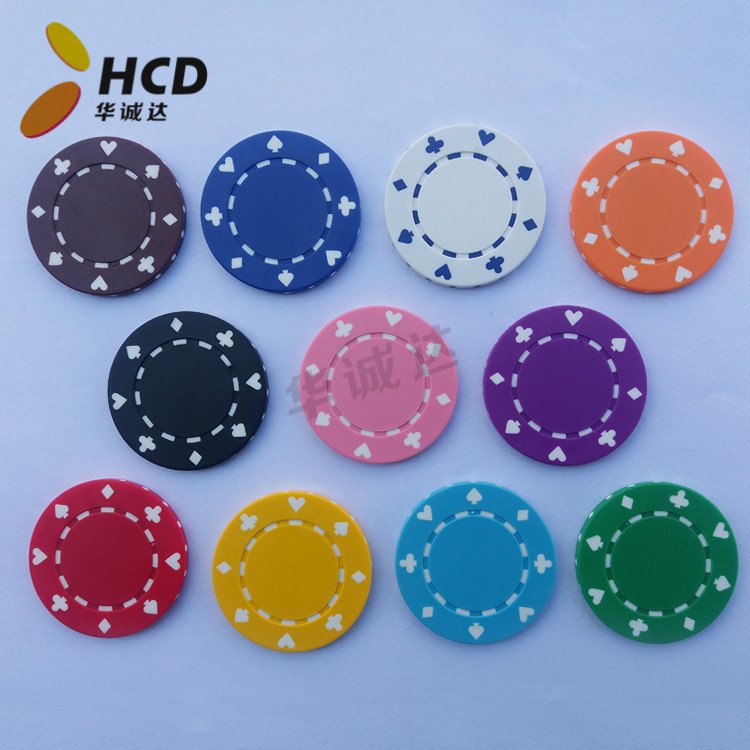Two-tone Hot Stamping Poker Chips,Custom souvenir poker chips,Custom poker chips