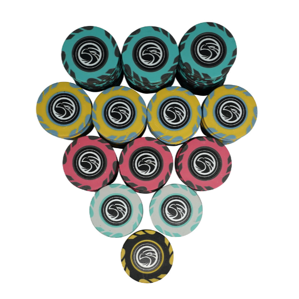 Professional Poker Chip Casino quality clay Chips with customised colour and logo in lay 14 gm casino chip