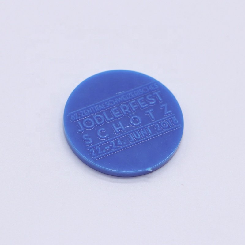 Embossed Customized Colorful Plastic Token Coins for Promotion