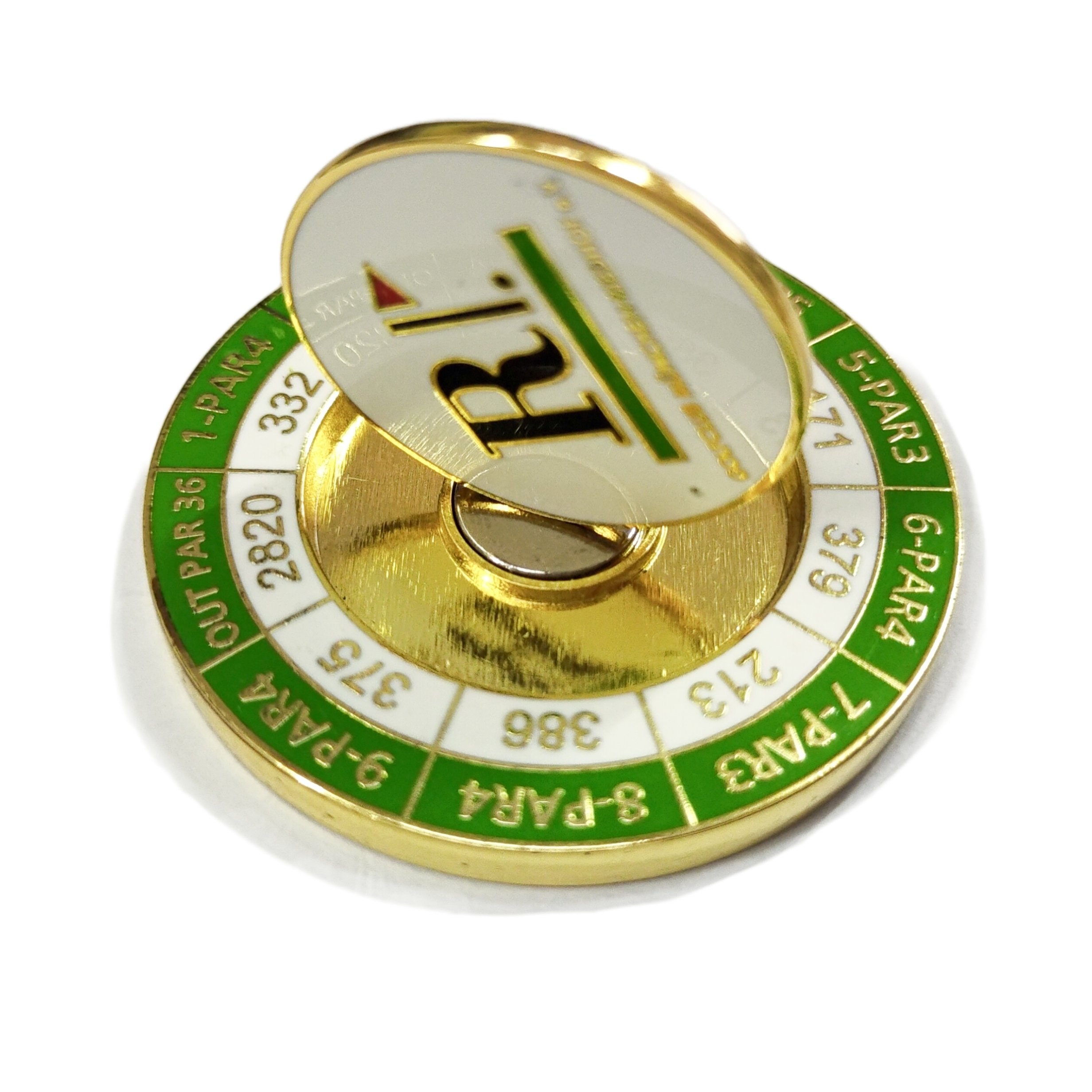 Wholesale 2 Sided Metal Golf Poker Chip Golf Ball Marker Gift Team Golfer Pocket Coin