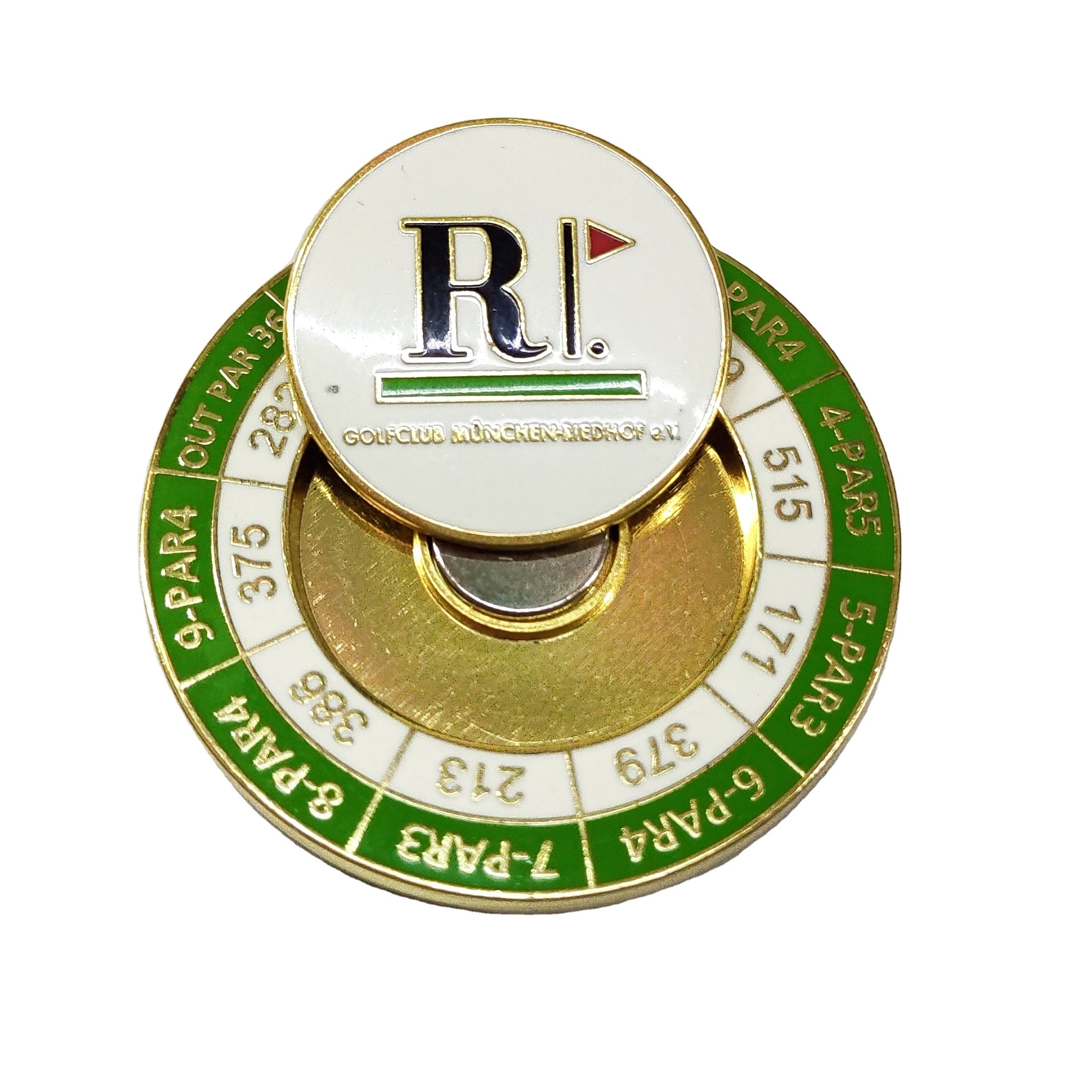 Wholesale 2 Sided Metal Golf Poker Chip Golf Ball Marker Gift Team Golfer Pocket Coin