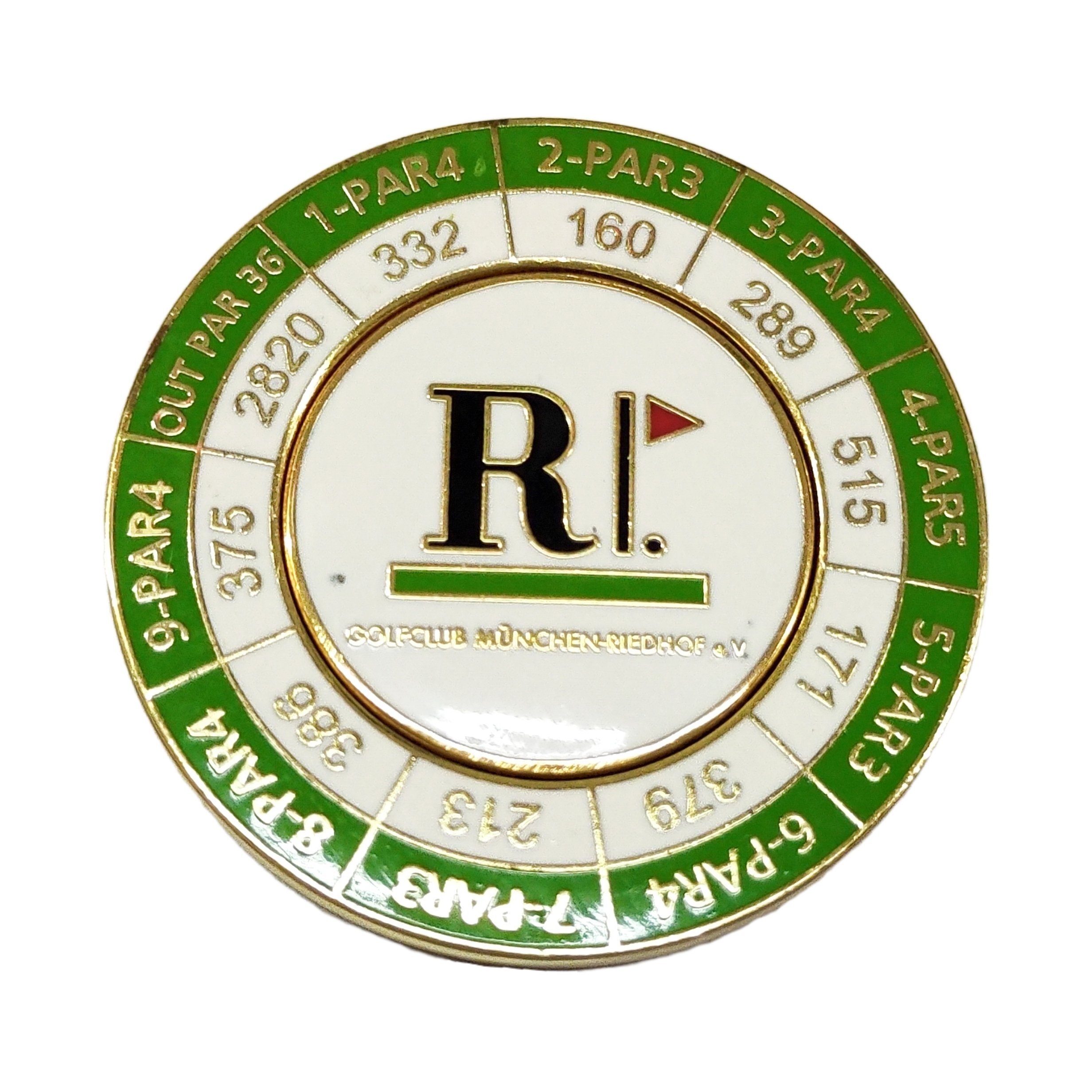 Wholesale 2 Sided Metal Golf Poker Chip Golf Ball Marker Gift Team Golfer Pocket Coin