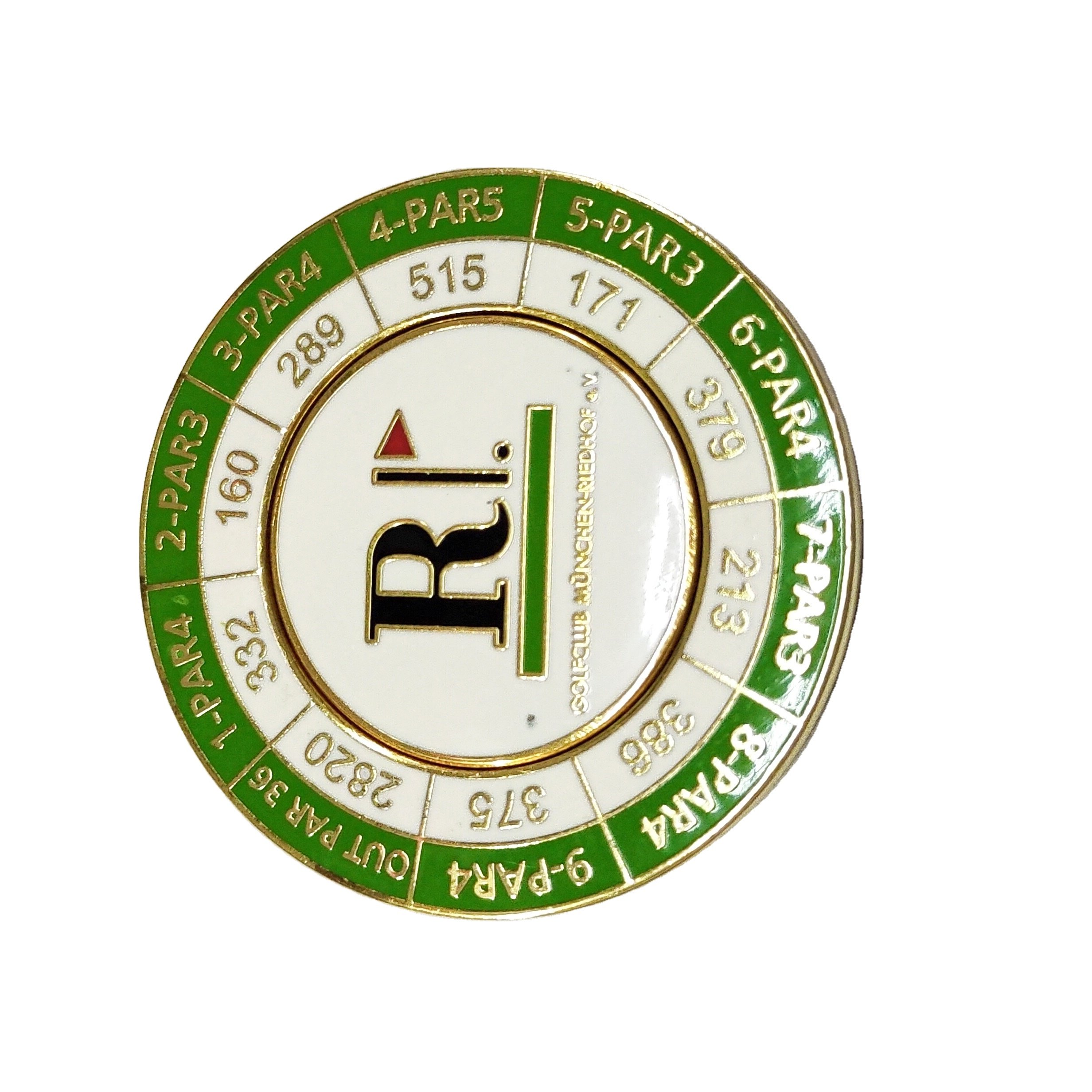 Wholesale 2 Sided Metal Golf Poker Chip Golf Ball Marker Gift Team Golfer Pocket Coin