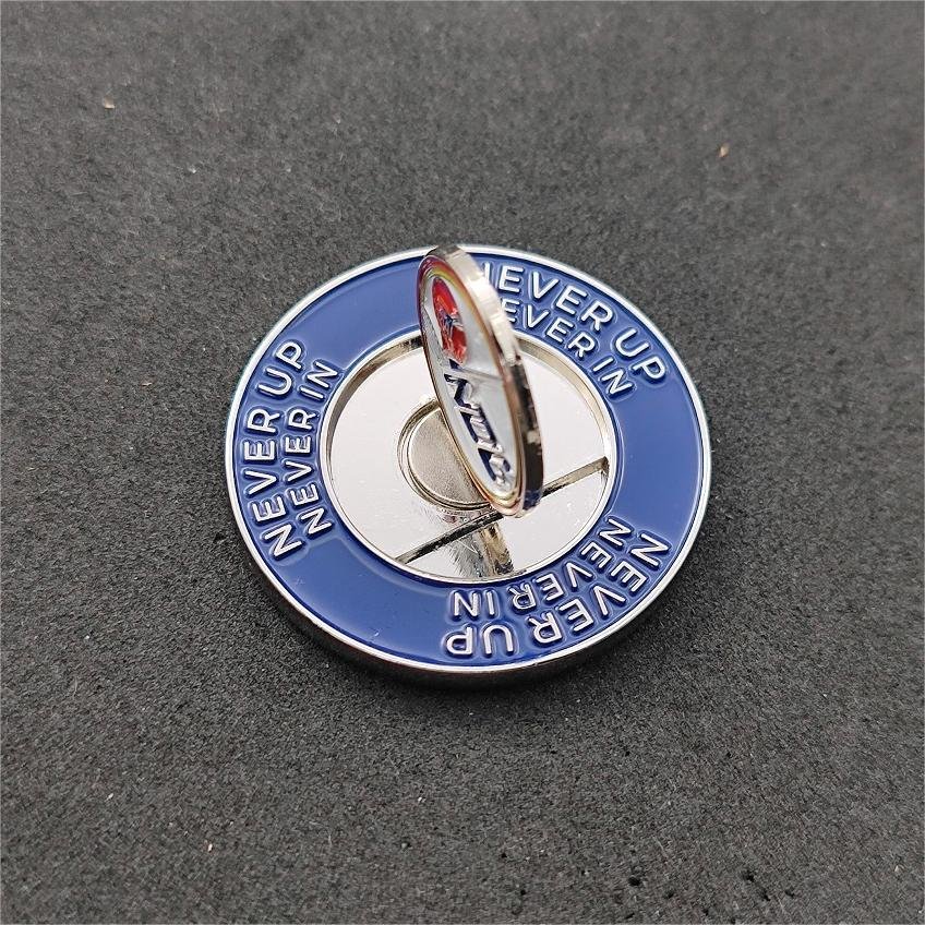 Custom magnetic golf ball marker Miniature enamel Ball Markers Golf ball marker holder