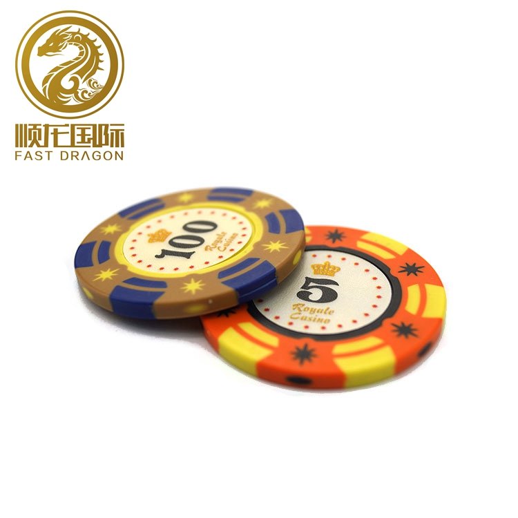Poker chips with sticker coin casino chips custom printed poker chips