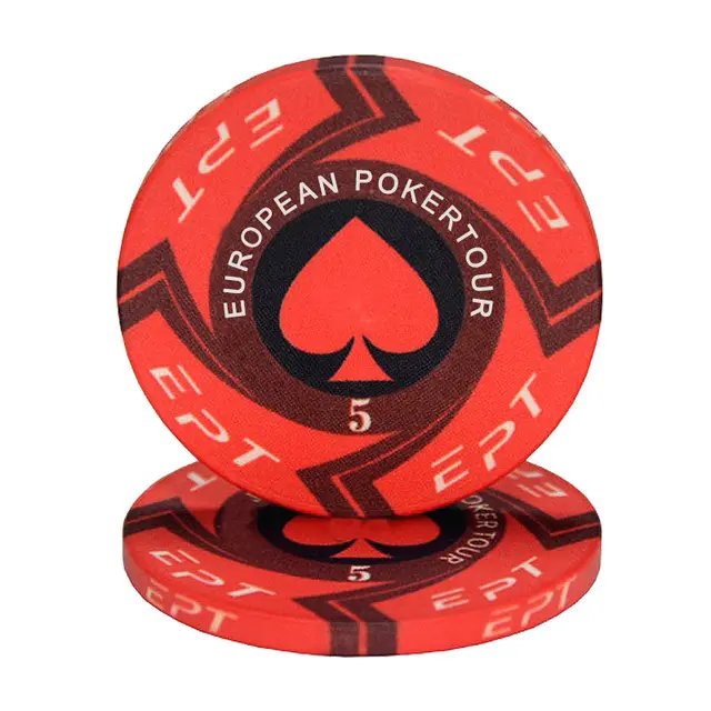 Factory Cheap Poker Chips Set EPT/WPT Ceramic 10 Gram Chips Customized Logo