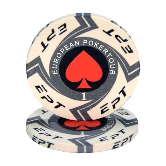 Factory Cheap Poker Chips Set EPT/WPT Ceramic 10 Gram Chips Customized Logo