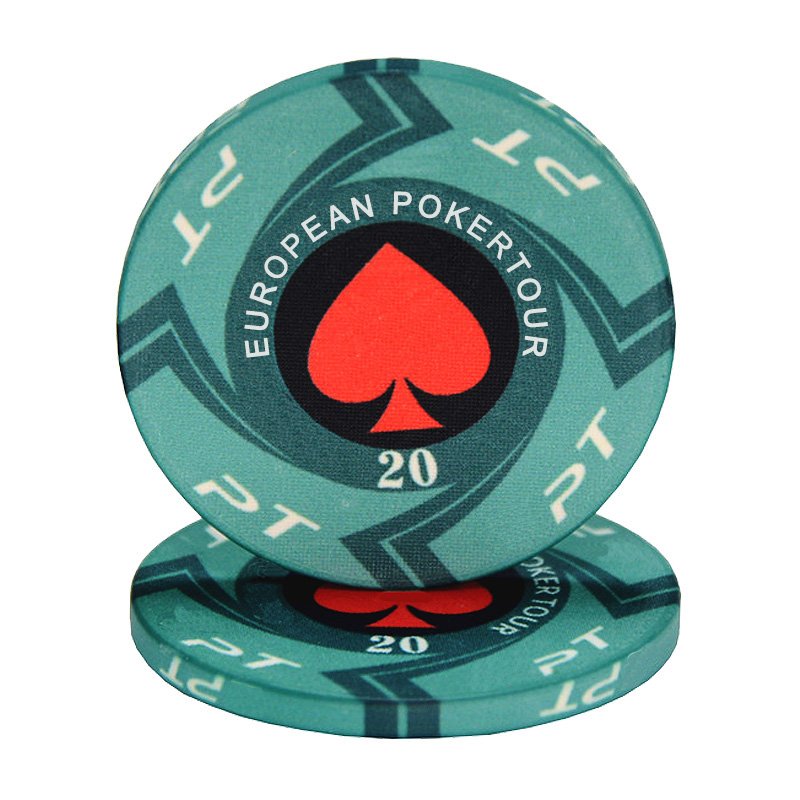 Customized cheap poker EPT chips factory for sale 10g high quality ceramic Texas hold'em chips