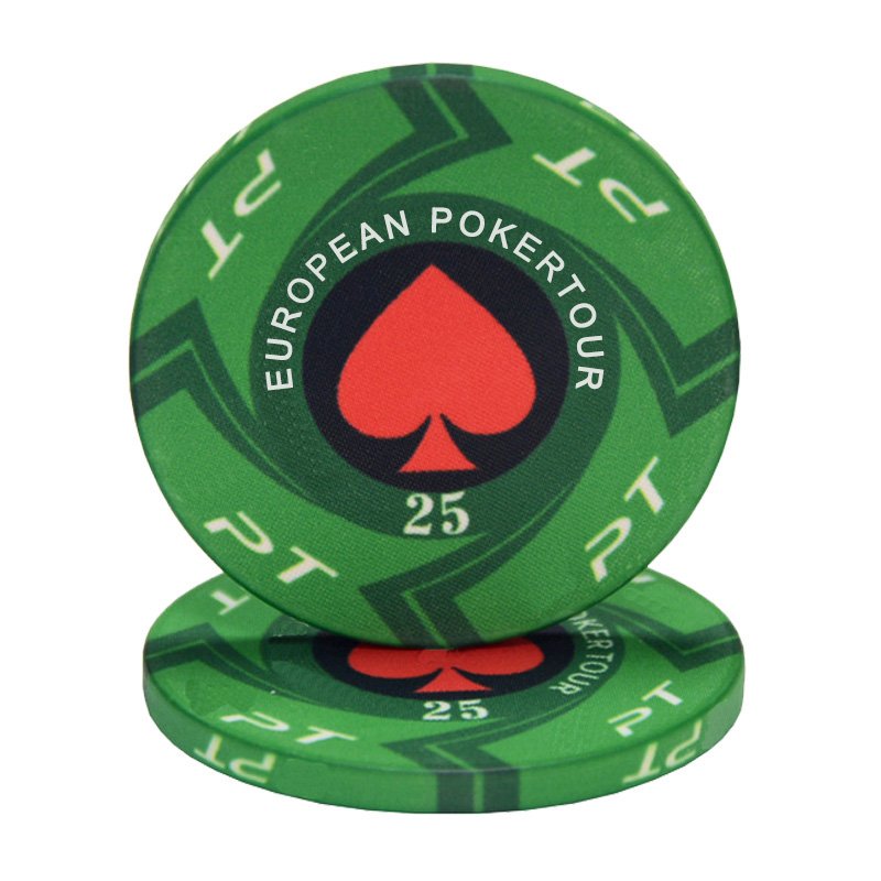 Customized cheap poker EPT chips factory for sale 10g high quality ceramic Texas hold'em chips