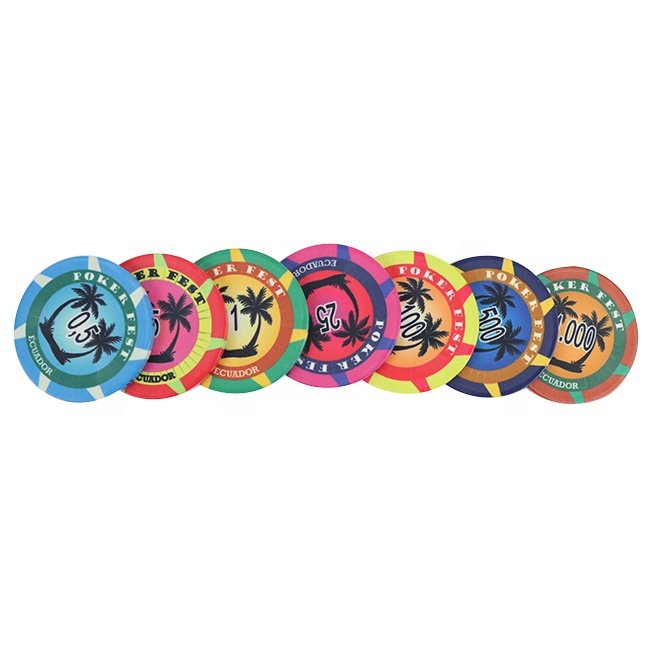 Any Design Can Coconut-tre Poker Chips With Custom Print Poker Chip Keramik Design Of Chips Poker Ceramic For Casino Playing