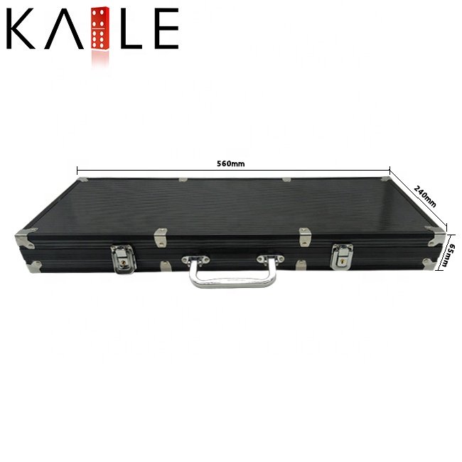 wholesale custom 500 Piece Clay Poker Chips Set with Black Aluminium Case poker club casino chips set