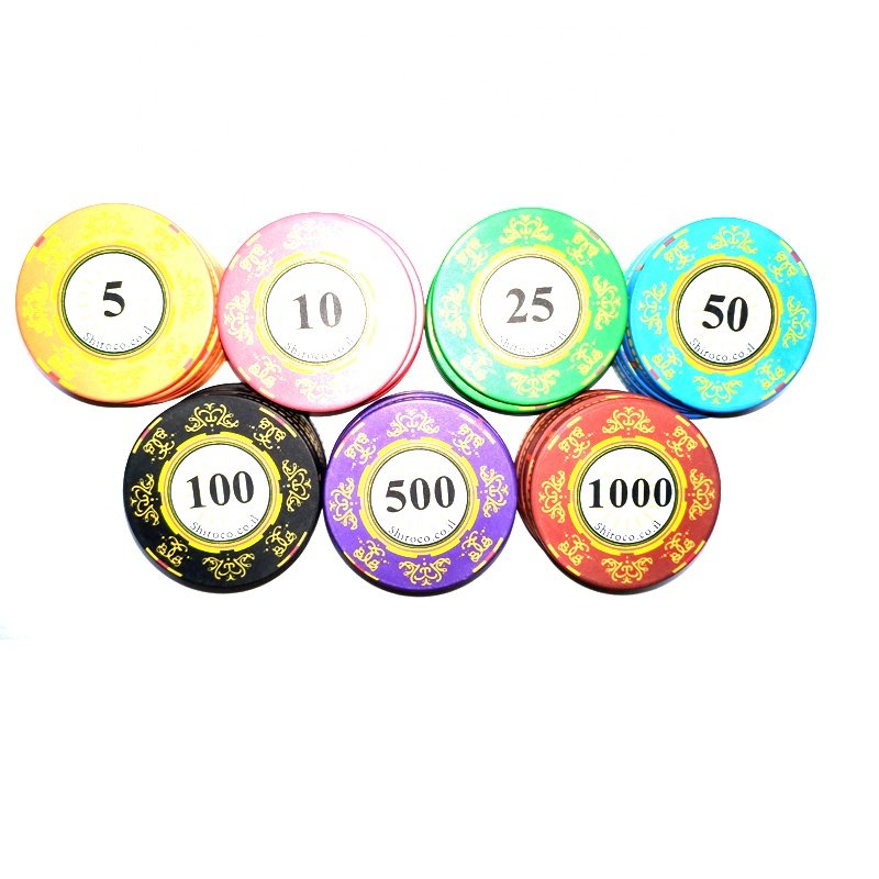 10G Wsop custom made ceramic poker chip without numbers or with denominations for tournament game