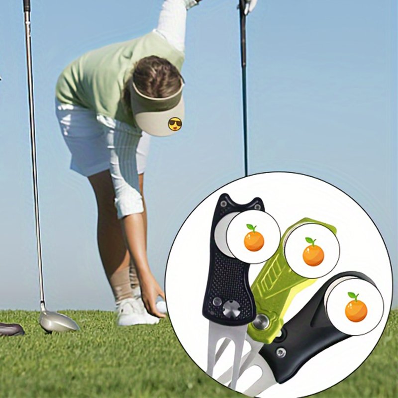 Wholesale Golf Poker Chips Ball Marker Enamel Golf Ball Marker for Golf Accessories