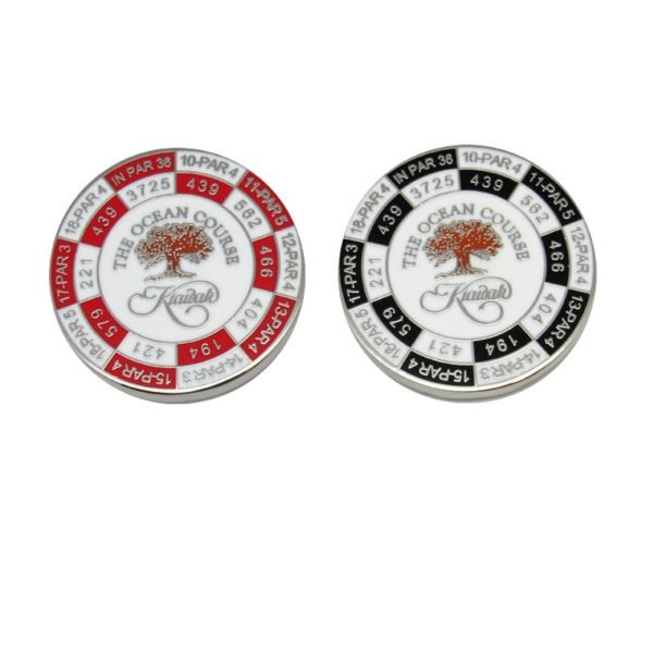 High Quality 40mm custom Logo soft Enamel Golf Accessories Custom Magnetic Poker Chip Golf Ball Markers
