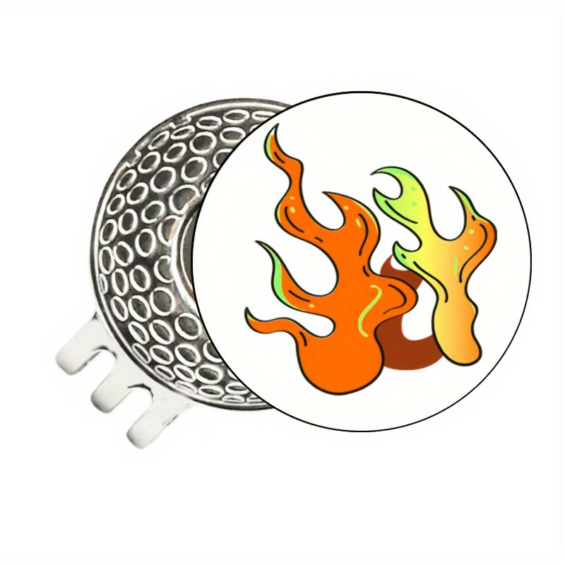 Magnetic Golf Ball Marker Set with Various Designs for Easy Identification