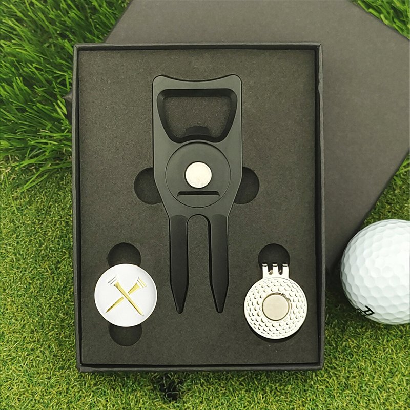 Magnetic Golf Ball Marker Set with Various Designs for Easy Identification