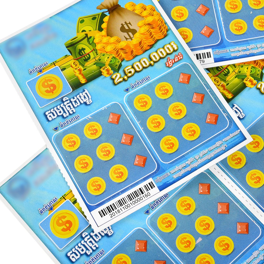 2025 New Design Lottery Cards Digital Printing Scratch Off Cards Lottery Ticket Gambling Games